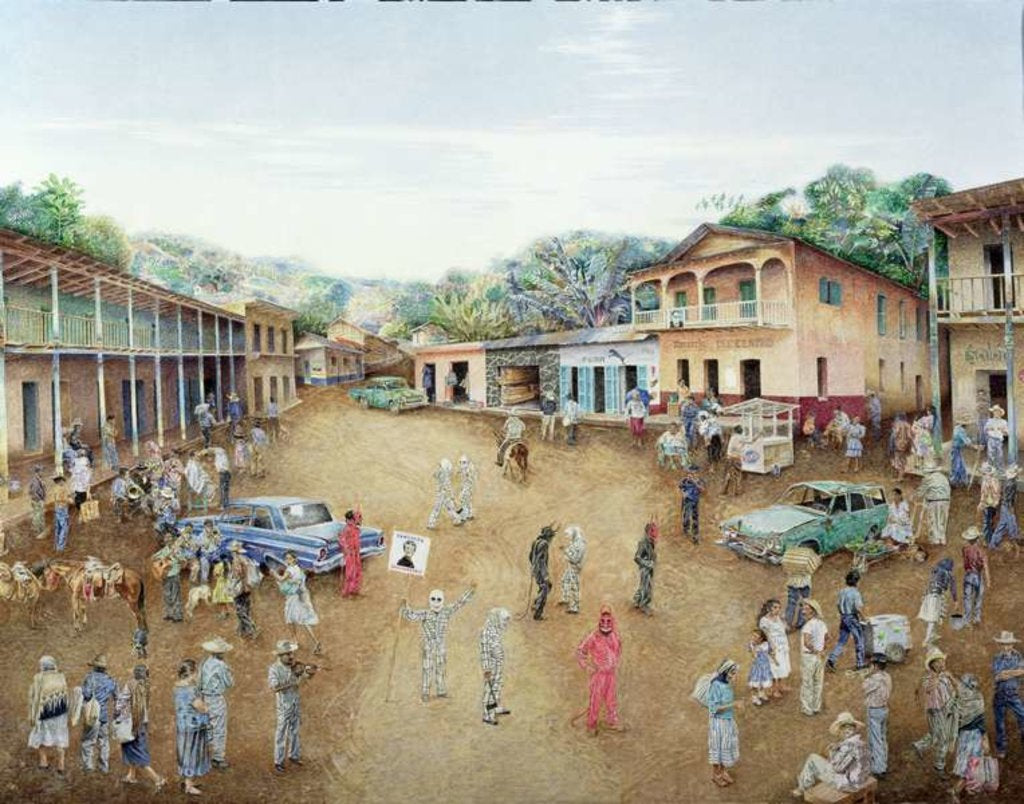 Detail of Devils and Skeletons Awaiting the Arrival of the Candidate, 1987 by James Reeve