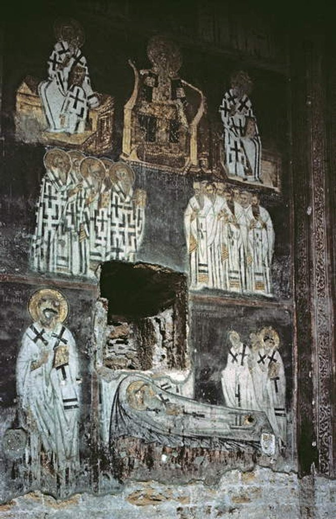 Detail of Assembly of Stefan Nemanja, early 13th century by Serbian School