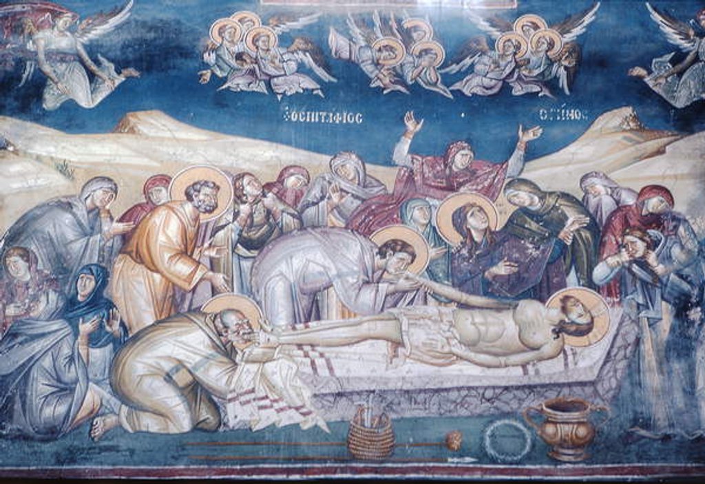 Detail of Mourning of Christ by Astrapas and Eutychios