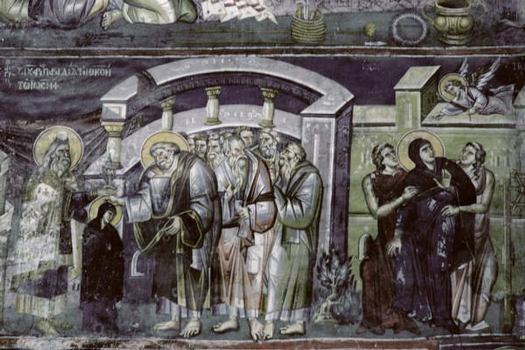 Detail of Presentation of the Virgin and the Annunciation by Astrapas and Eutychios