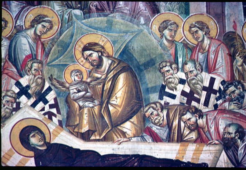 Detail of Detail of the Dormition of the Virgin by Astrapas and Eutychios