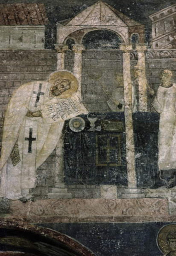 Detail of Mass of St. Basil by Byzantine