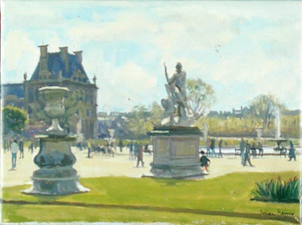 Detail of Afternoon in the Tuileries, Paris by Julian Barrow