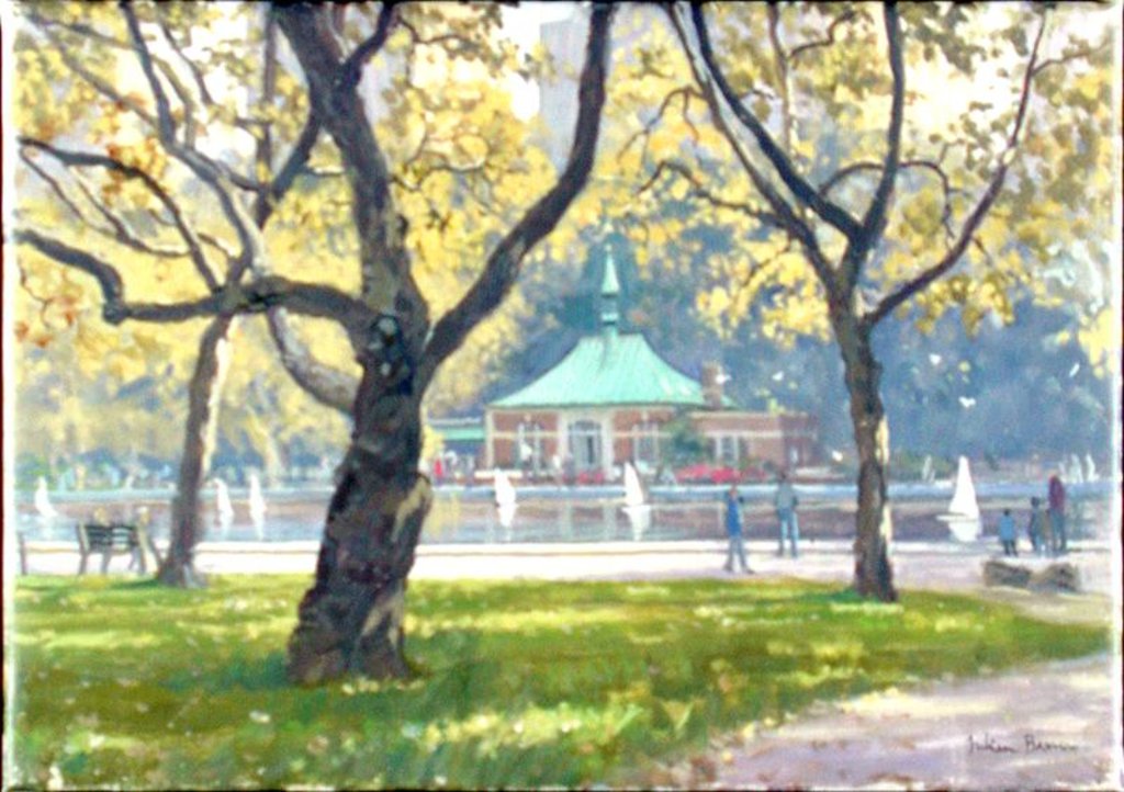Detail of Boat Pond, Central Park by Julian Barrow