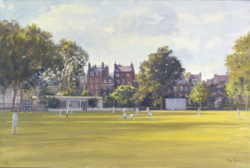 Detail of Cricket at Burton Court by Julian Barrow