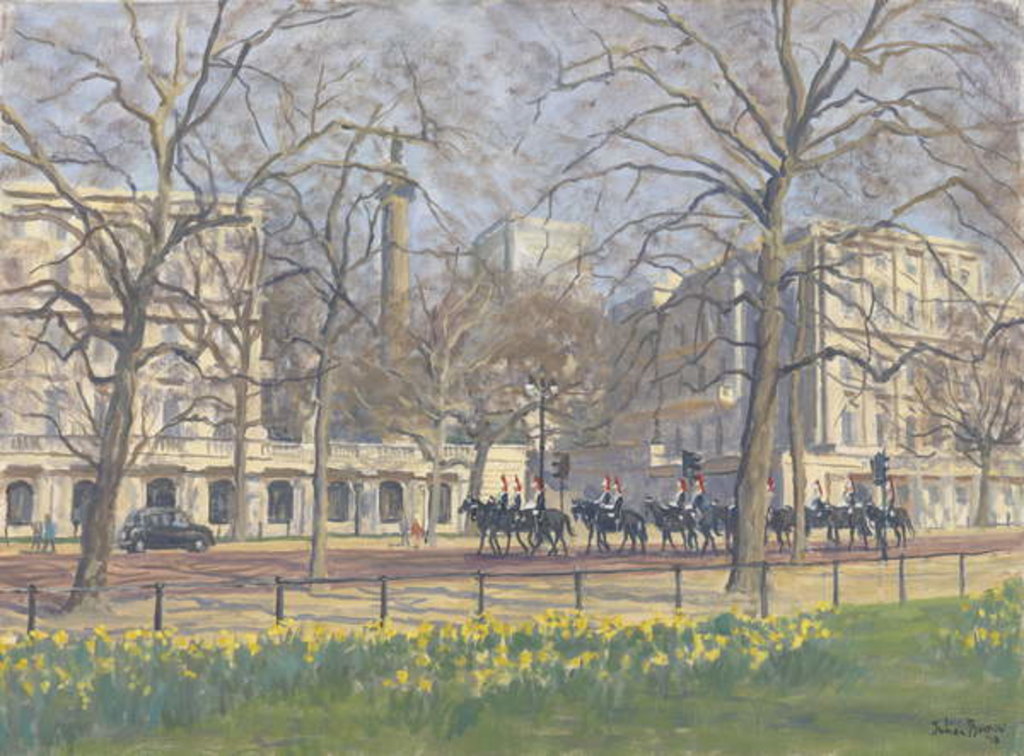 Detail of Spring Morning, The Mall, 2010 by Julian Barrow