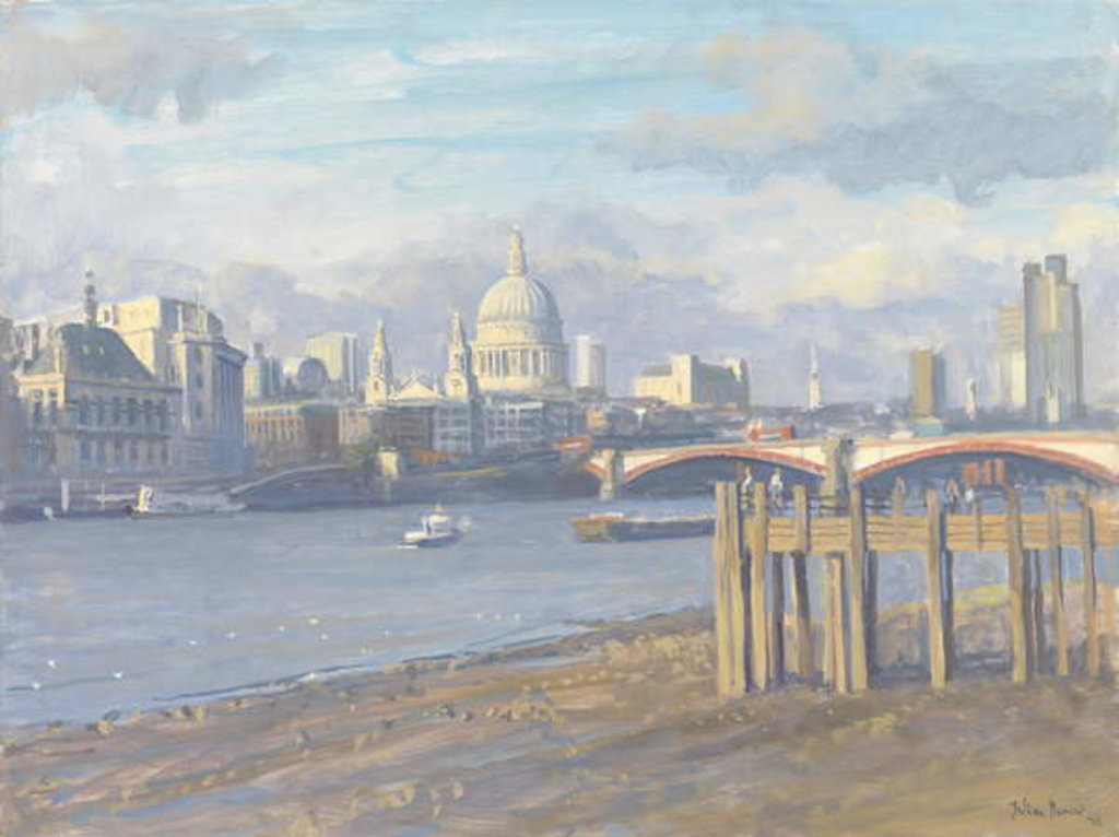 Detail of St Pauls from the South, 2010 by Julian Barrow