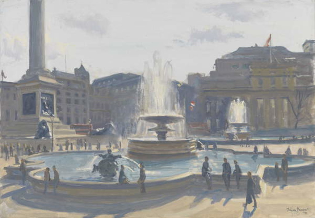 Detail of Trafalgar Square, 2010 by Julian Barrow