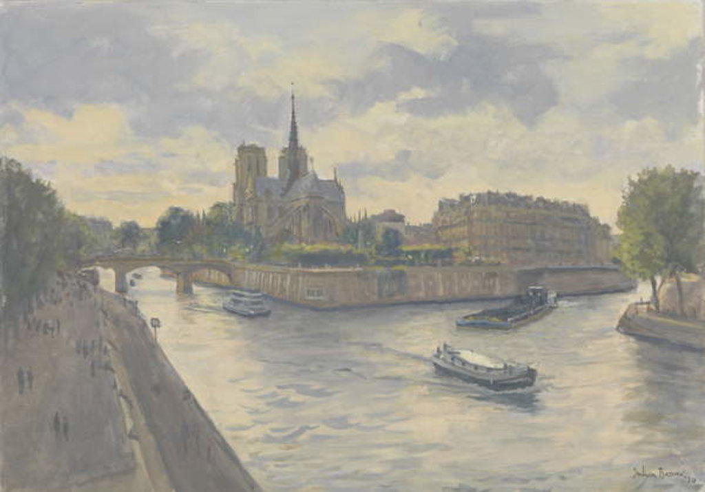 Detail of Ile de La Cite, 2010 by Julian Barrow