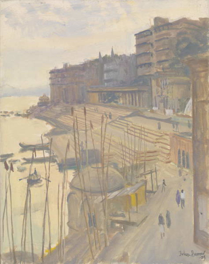 Detail of The Ganges at Varanesi, 2009 by Julian Barrow