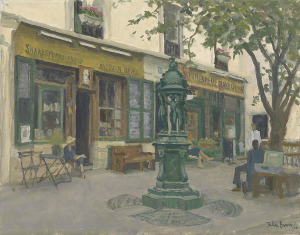 Detail of Shakespeare and Co, 2010 by Julian Barrow