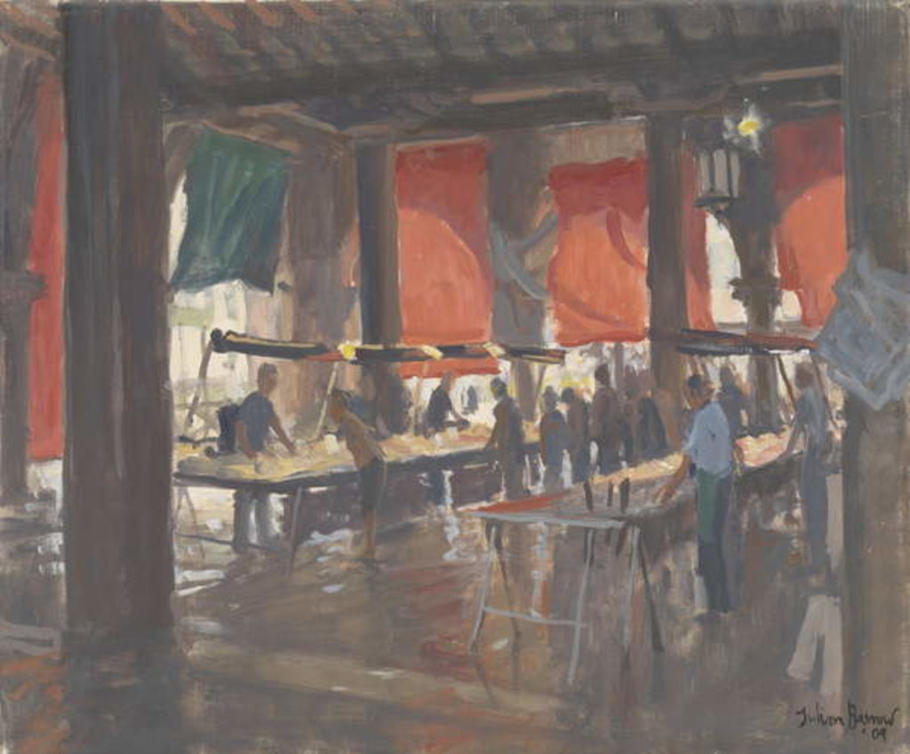 Detail of Fish Market, Venice, 2009 by Julian Barrow