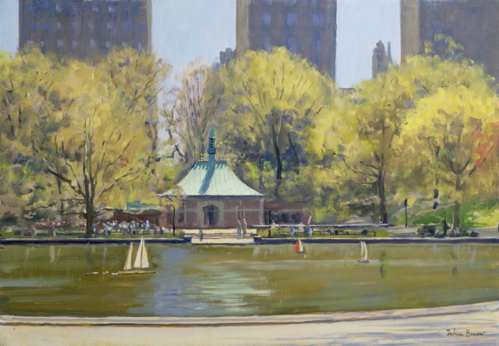 Detail of The Boating Lake, Central Park, New York, 1997 by Julian Barrow