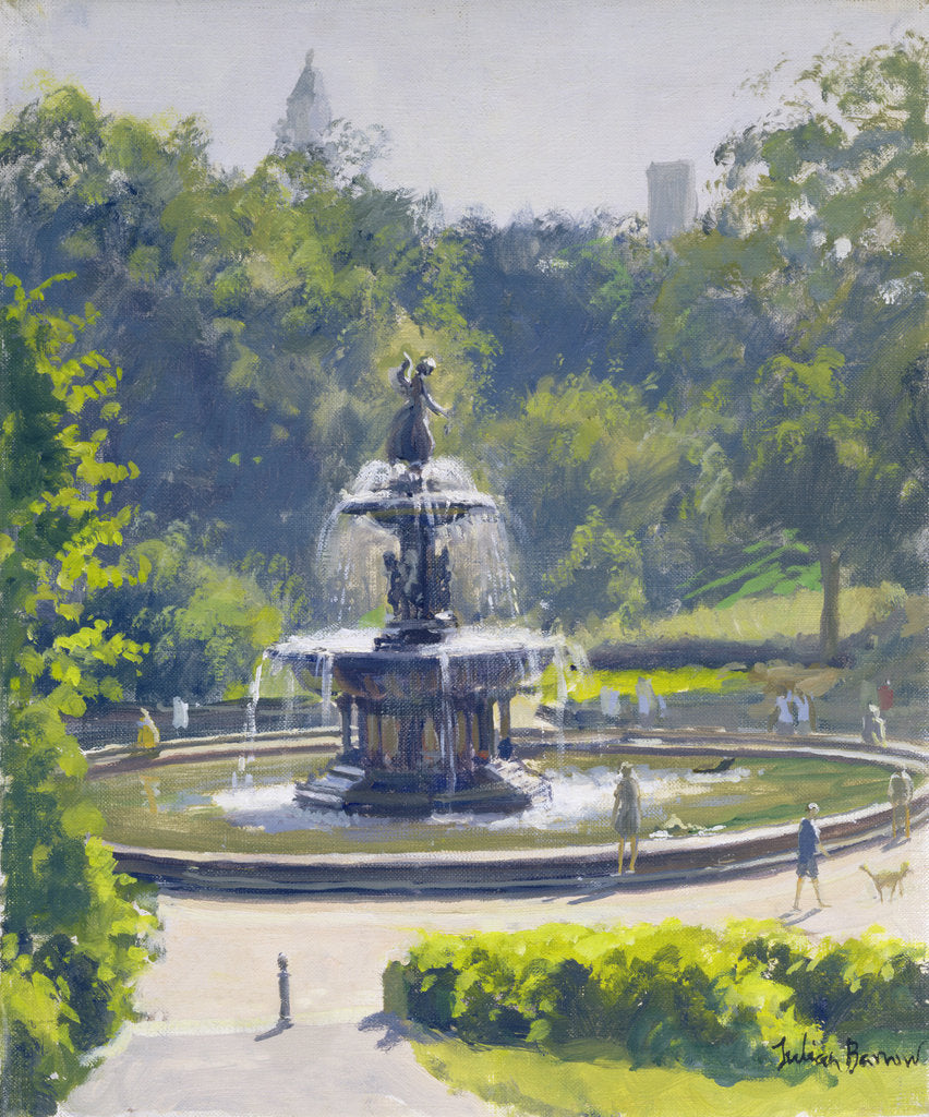 Detail of The Bethesda Fountain, Central Park, 1996 by Julian Barrow