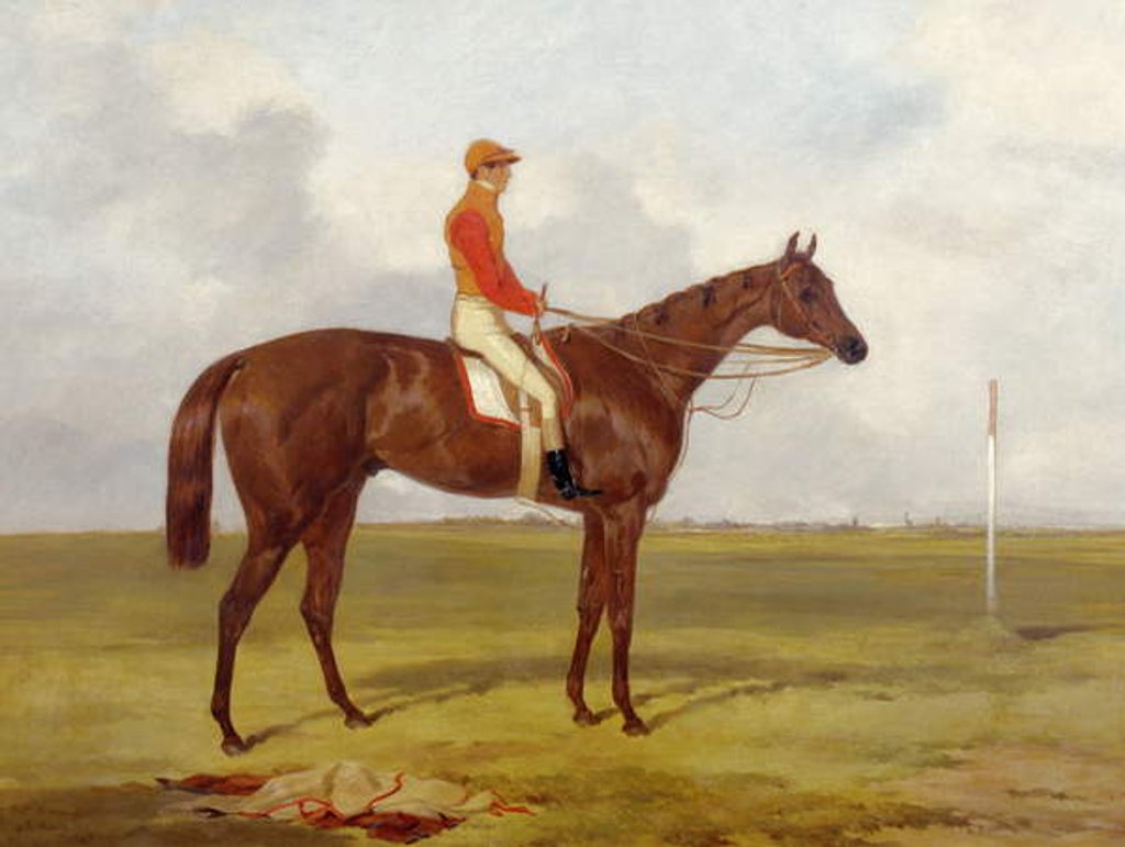 Detail of A Portrait of 'The Cossack', Winner of the 1847 Derby with S. Templeman Up, 1847 by Harry Hall