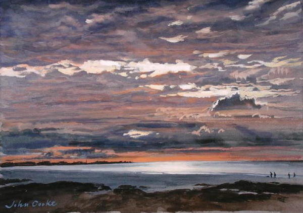 Detail of Evening, Ouistreham, 2000 by John Cooke