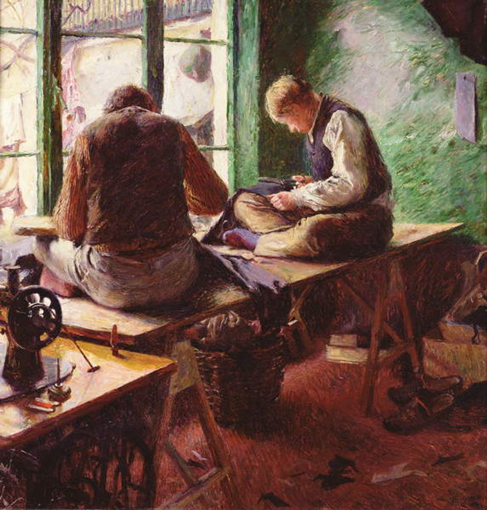 Detail of Tailors by Charles Mertens