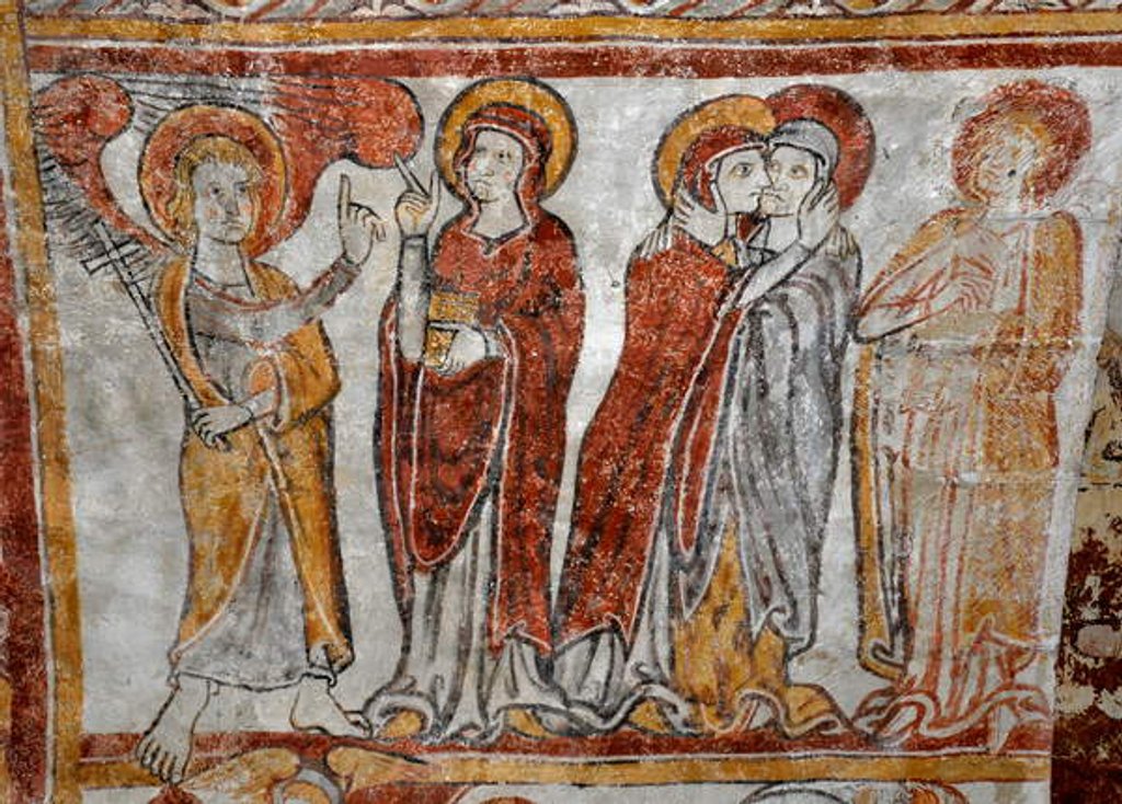 Detail of The Annunciation, Church of Gargilesse Dampierre by School French