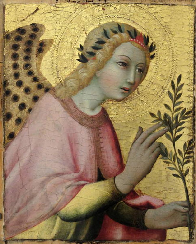 Detail of L'Ange de l'Annonciation, Detail by Sano di also Ansano di Pietro di Mencio Pietro