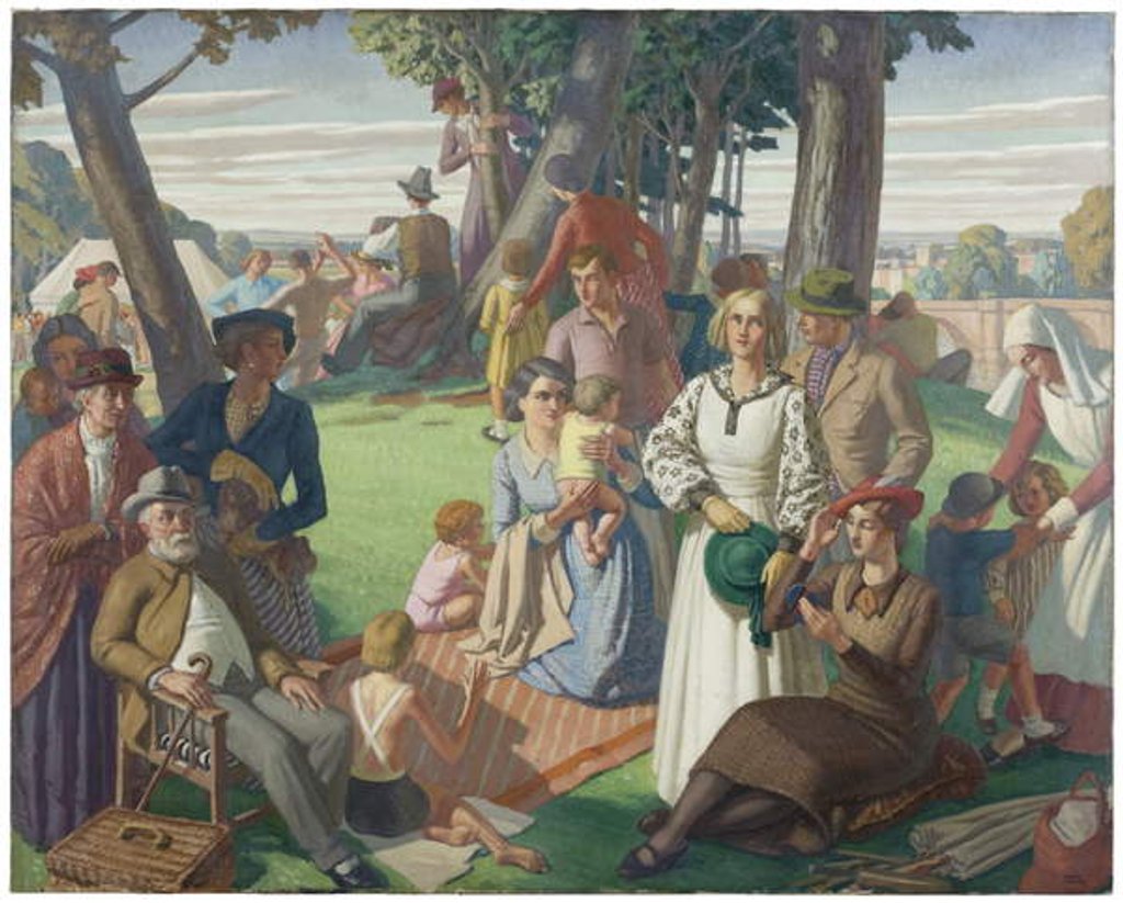 Detail of Holiday, 1935 by Harry Morley