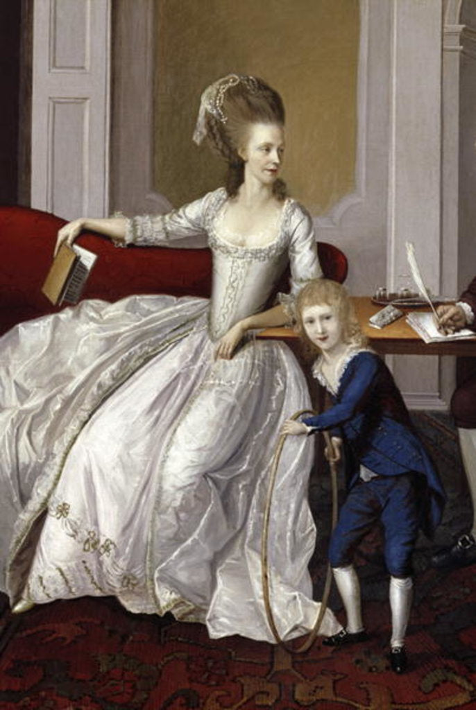 Detail of A Mother and Child, c.1780 by English School