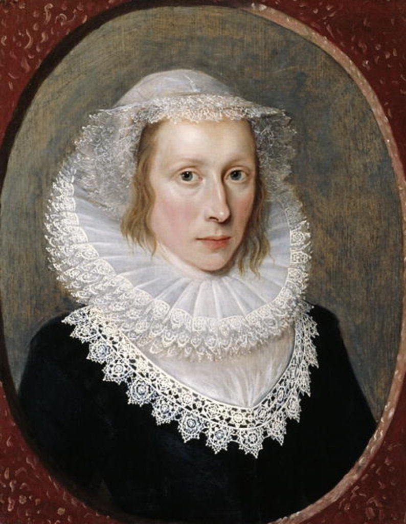 Detail of Portrait of a Lady, c.1620 by Cornelius Janssen van Ceulen
