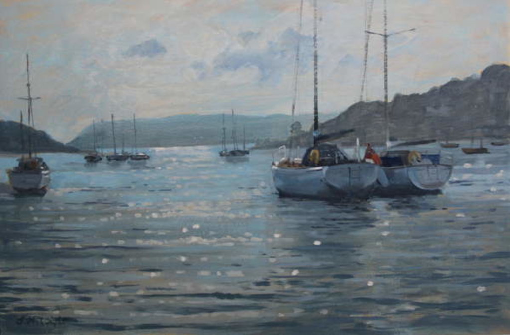 Detail of Evening Light, Salcombe by Jennifer Wright