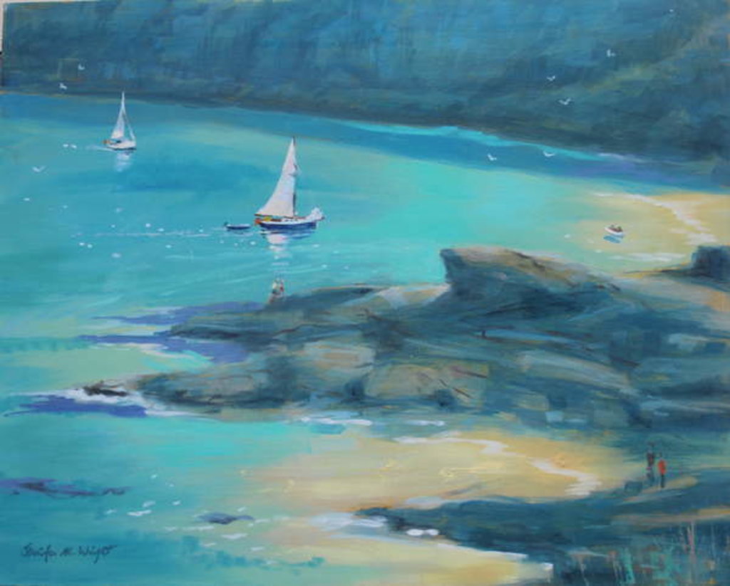 Detail of Salcombe Starehole Bay by Jennifer Wright