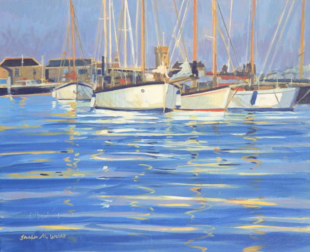 Detail of Isle of Wight Old Gaffers, 2000 by Jennifer Wright