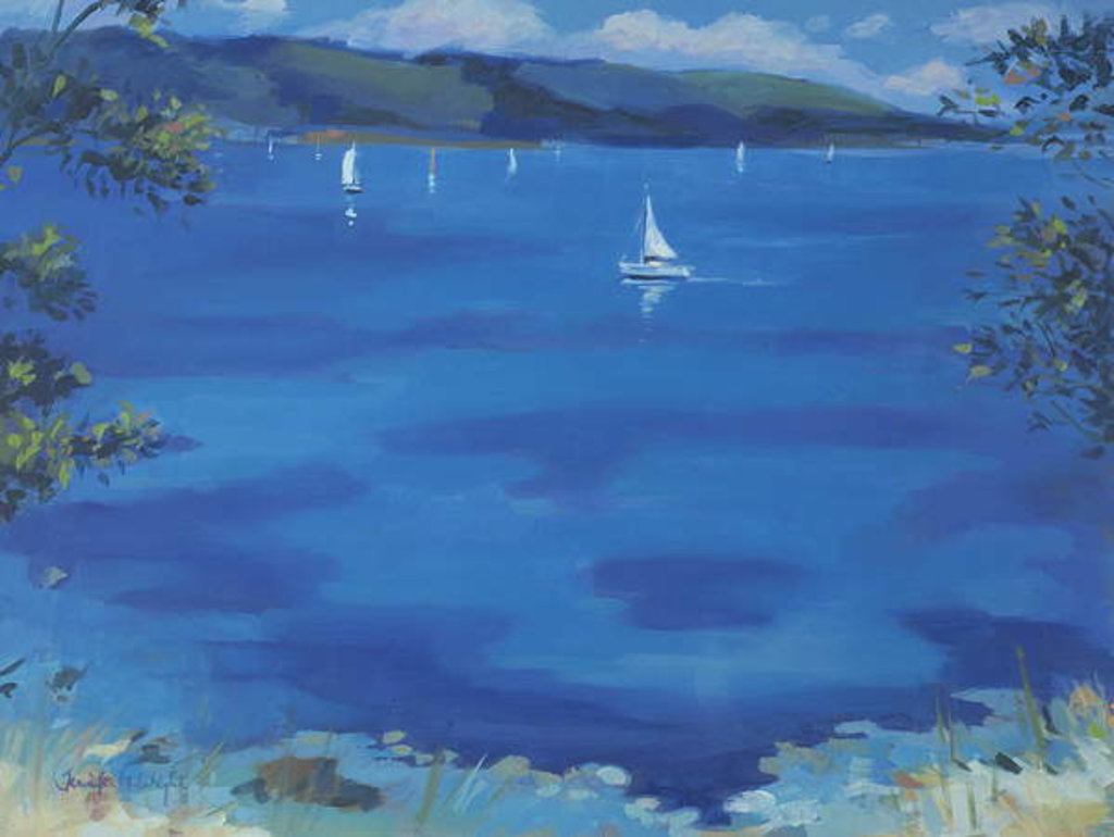 Detail of Salcombe - Blue Morning, 2000 by Jennifer Wright