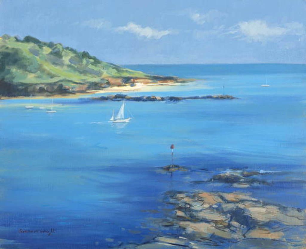 Detail of Sailing out of Salcombe, 2000 by Jennifer Wright