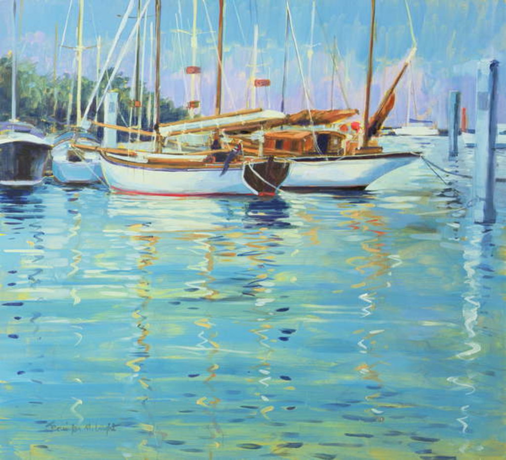 Detail of Yarmouth, Old Gaffers, 2000 by Jennifer Wright