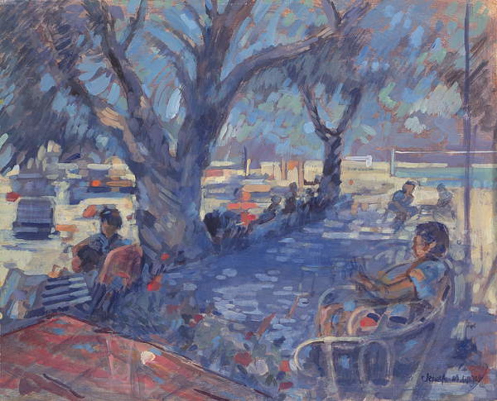 Detail of Lemnos Beach Bar, 1987 by Jennifer Wright