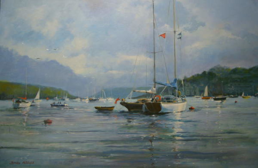 Detail of Salcombe - Before the Storm, 2013 by Jennifer Wright