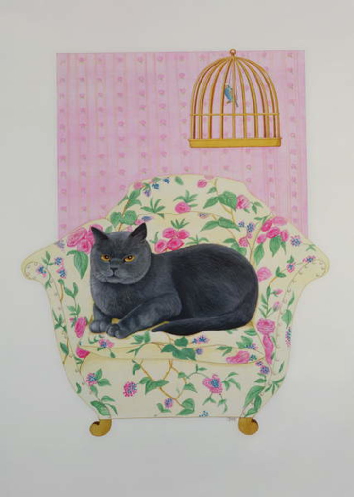 Detail of British Blue by Joan Freestone