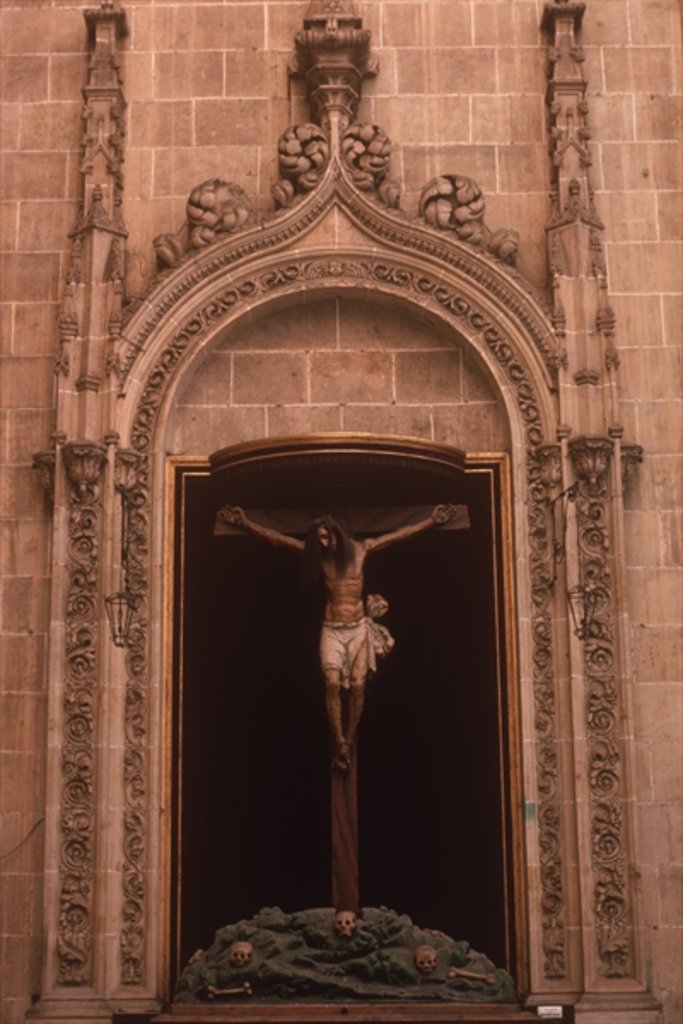 Detail of Christ on the Cross by Spanish School