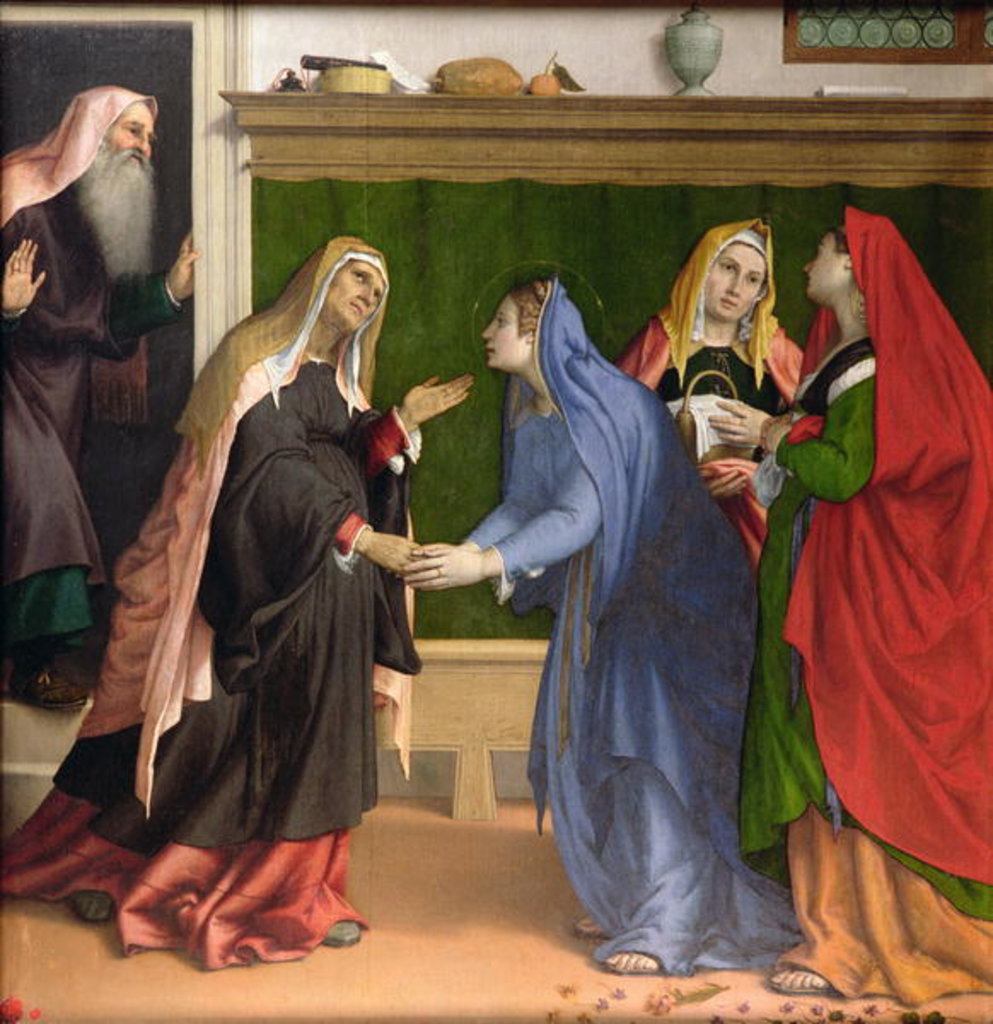Detail of The Visitation, c.1530-35 by Lorenzo Lotto