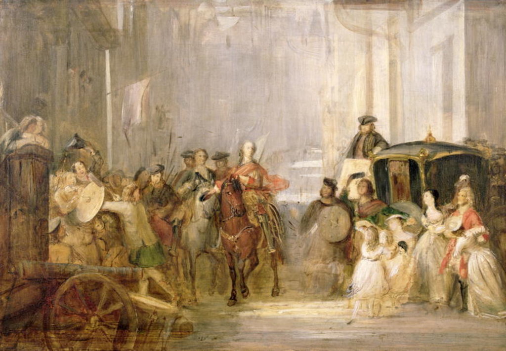 Detail of Prince Charles Edward Stuart Entering Edinburgh by Thomas Duncan