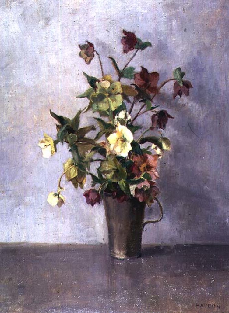 Detail of Still life with flowers by Joyce Haddon