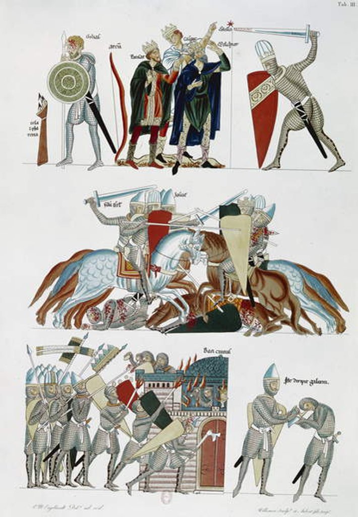 Detail of The Magi, the Battle of Joshua and the Siege of Dan by School German