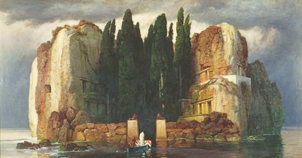 Detail of The Isle of the Dead, 1886 by Arnold Bocklin