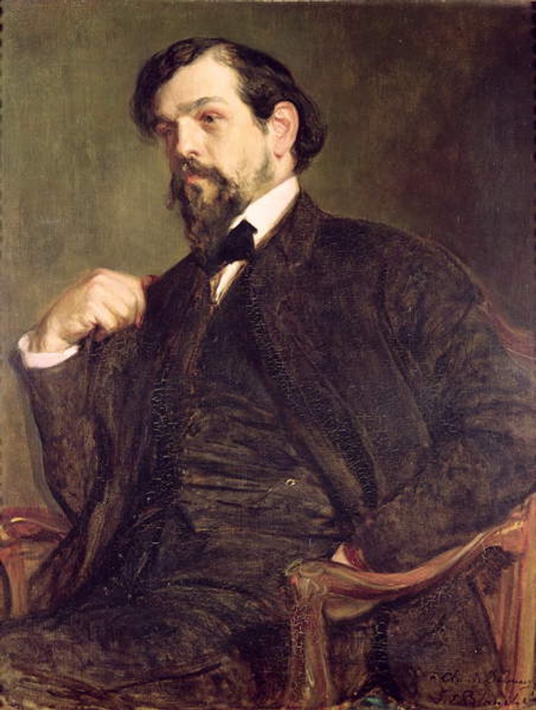Detail of Portrait of Claude Debussy 1902 by Marcel Andre Baschet