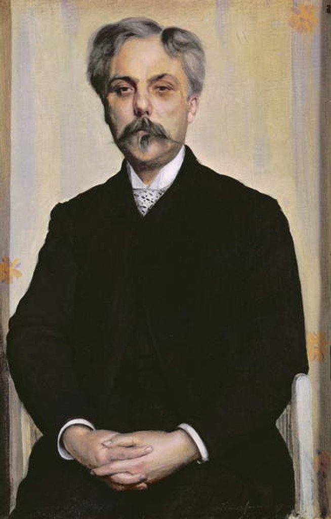 Detail of Portrait of Gabriel Faure c.1887 by Jacques-Emile Blanche