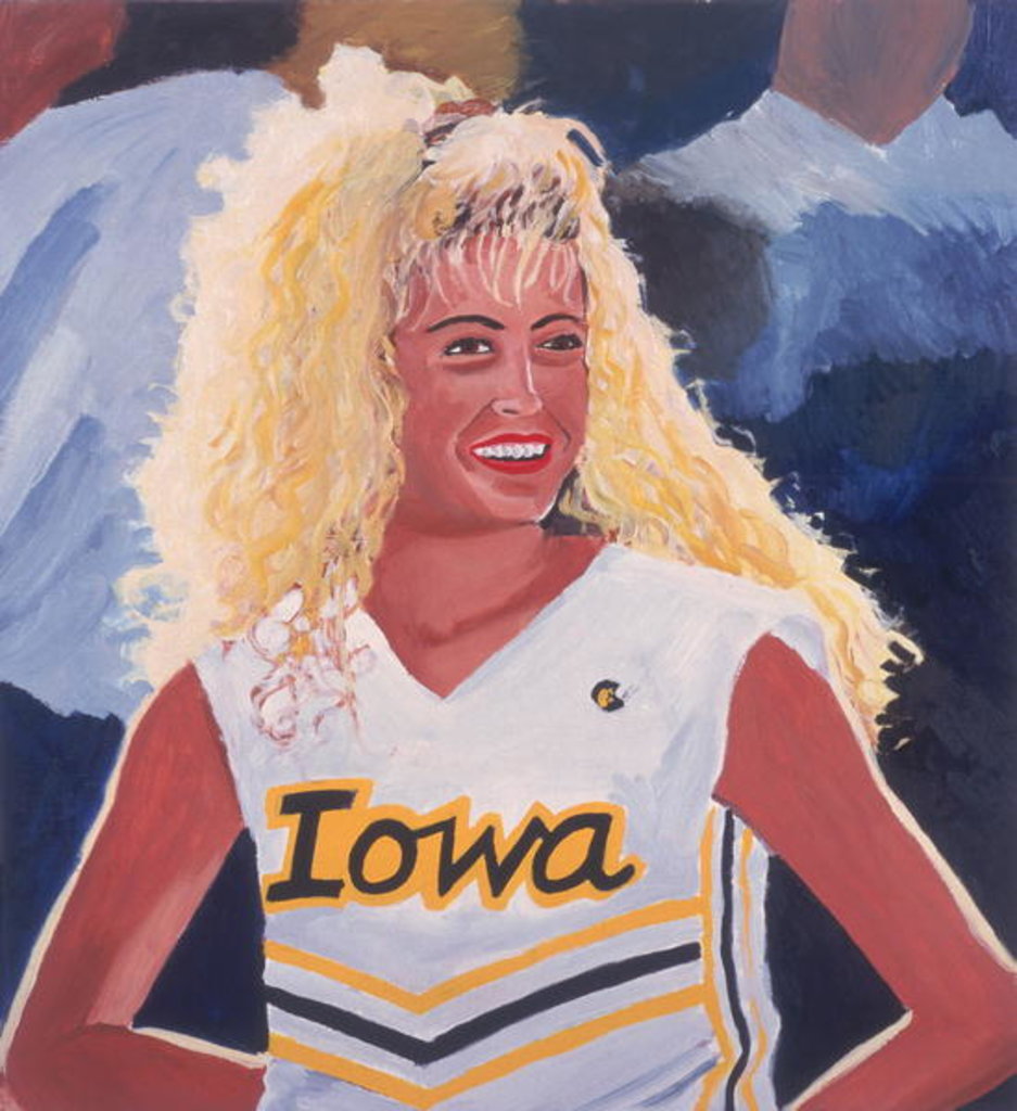Detail of Iowa Cheerleader, 2001 by Joe Heaps Nelson