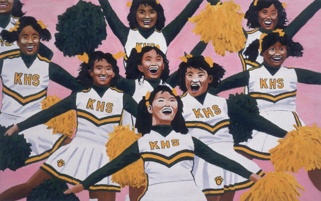 Detail of Kiamuki High School Cheerleaders, 2002 by Joe Heaps Nelson