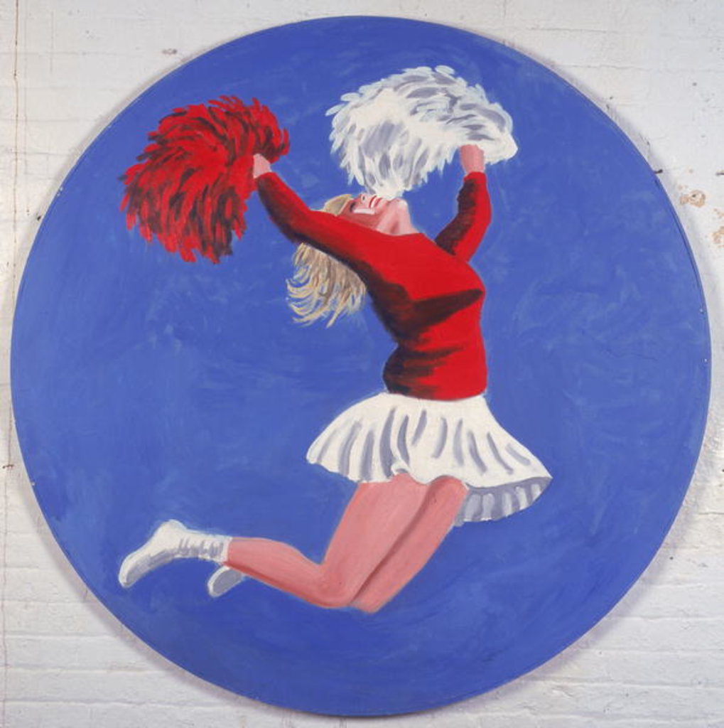 Detail of Cheerleader Tondo, 2001 by Joe Heaps Nelson