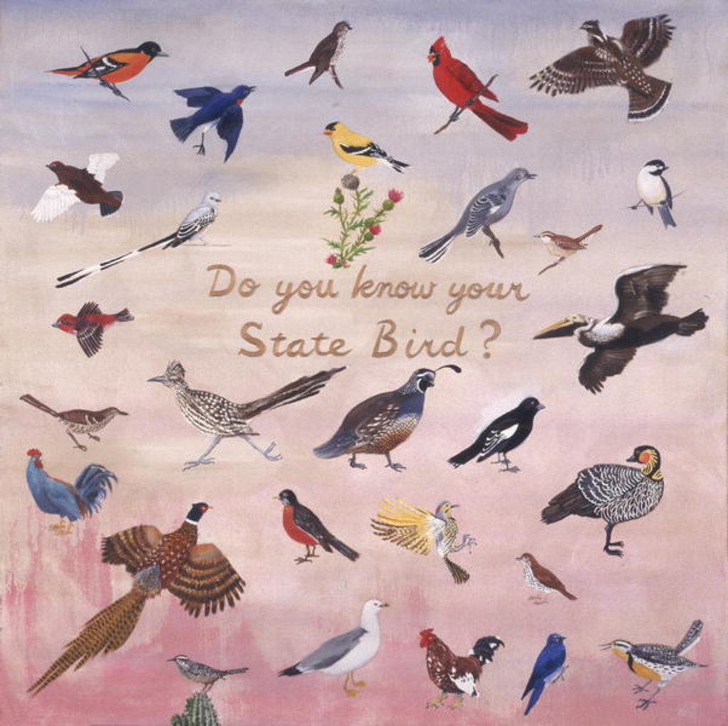 Detail of Do You Know Your State Bird?, 1996 by Joe Heaps Nelson
