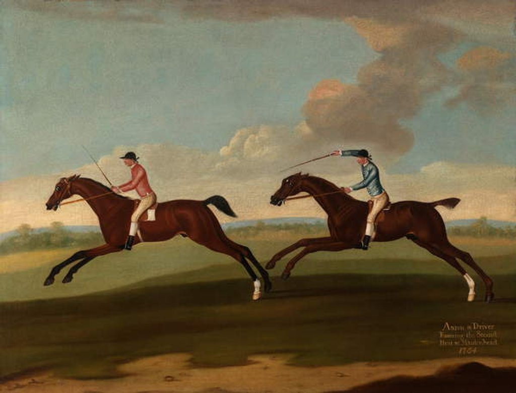 Detail of Aaron and Driver Running the Second Heat at Maidenhead, 1754 by Richard Roper