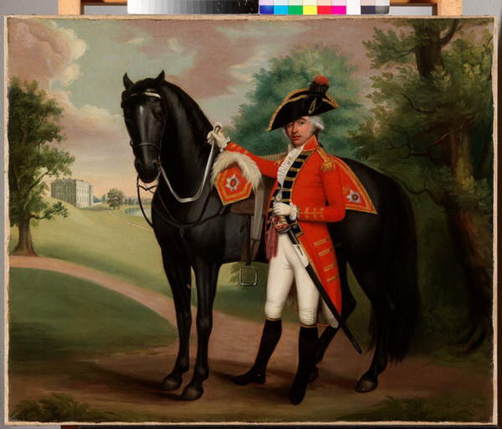 Detail of Portrait of a gentleman in military uniform by Thomas Peat