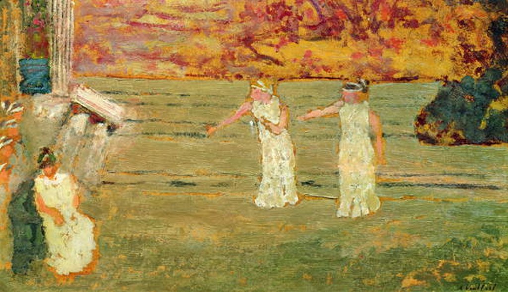 Detail of On stage at the theatre, c.1893 by Edouard Vuillard